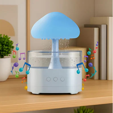 Wireless Speaker Rain Cloud Humidifier