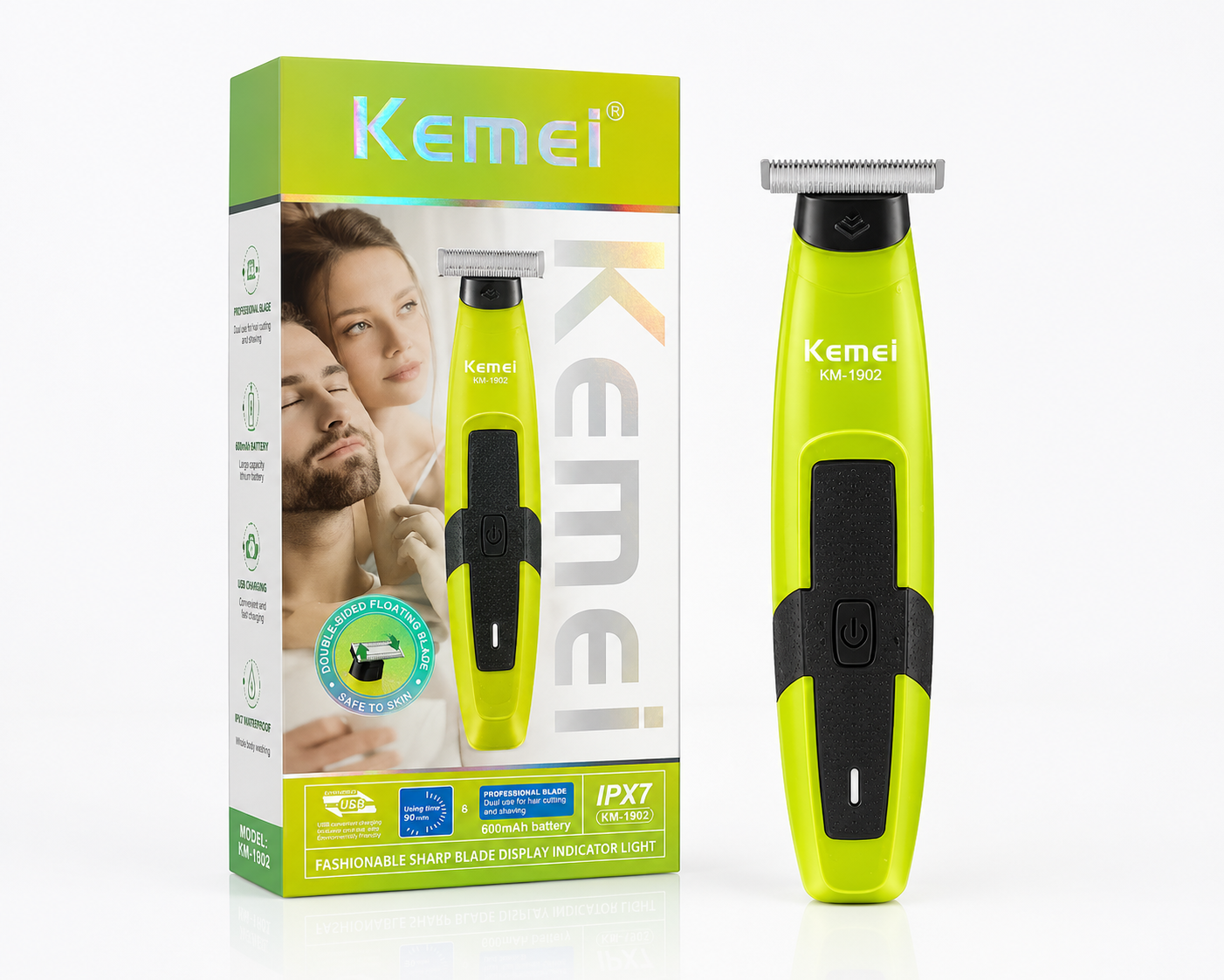 Kemei KM-1902 Rechargeable Hair Trimmer