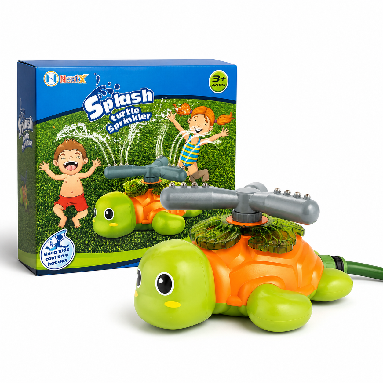 Splash Turtle Sprinkler Toy for Kids