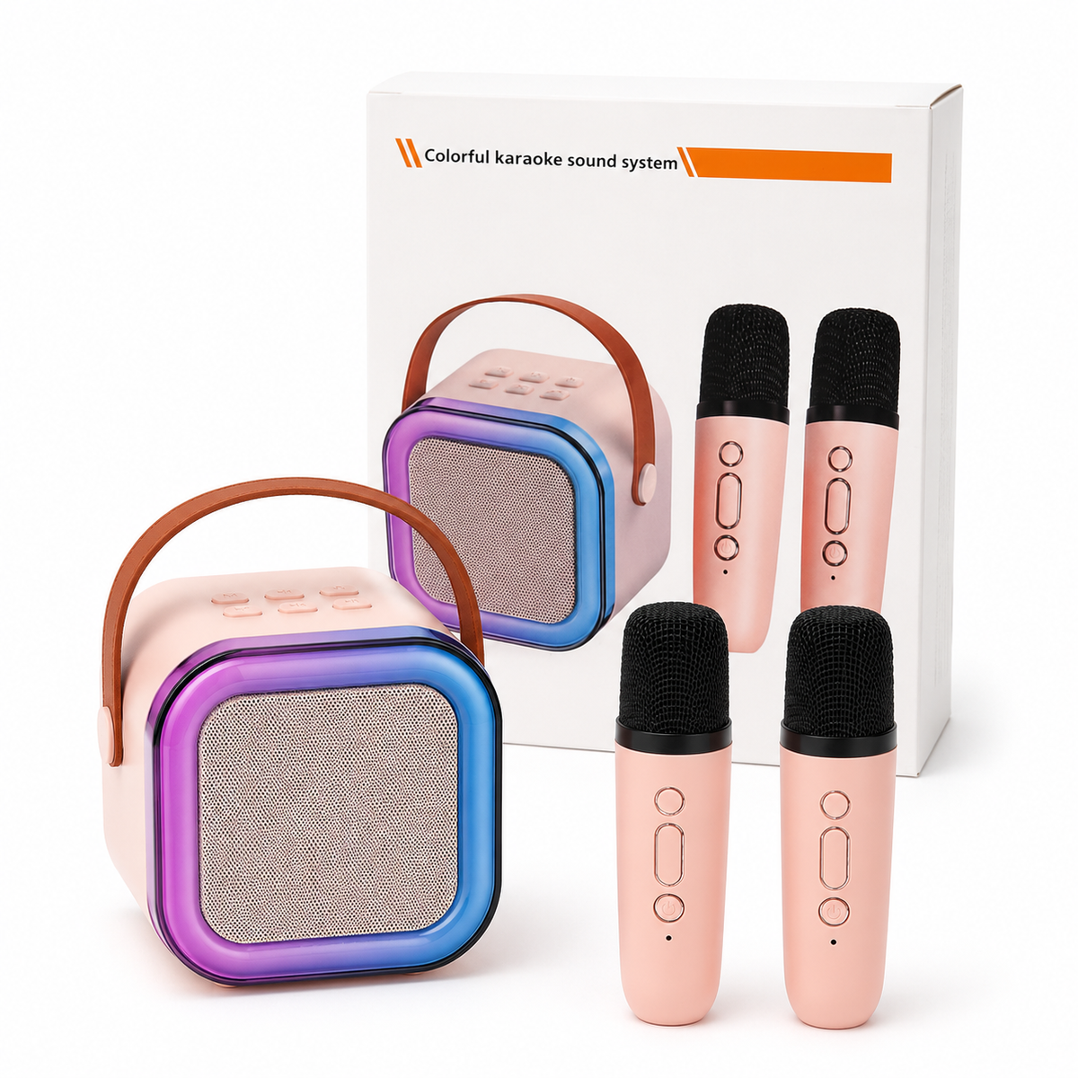 Wireless Karaoke Speaker with Dual Microphones