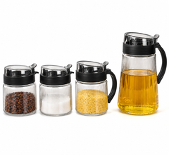 4-Piece Glass Kitchen Storage Jar Set