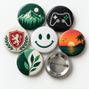 Custom Round Shirt Badges — 58 mm